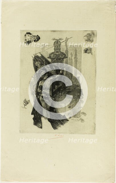 The Modesty of Sodom, 1888. Creator: Félicien Rops.