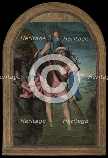 Saint Christopher, 1490. Creator: Quentin Metsys I.
