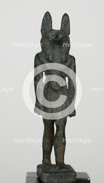 Statuette of the God Anubis, Egypt, Third Intermediate Period-Late Period, Dynasty 21-31... Creator: Unknown.