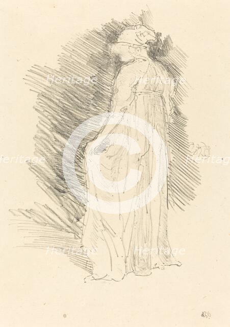 The Draped Figure, Back View, 1893. Creator: James Abbott McNeill Whistler.
