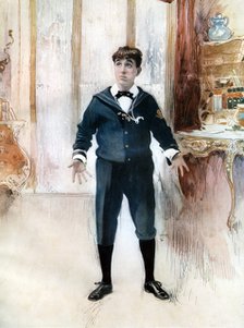 Weedon Grossmith in The New Boy, c1902.Artist: Ellis & Walery