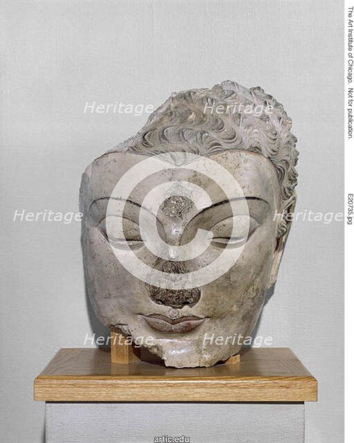 Head of Buddha, 4th-5th century. Creator: Unknown.