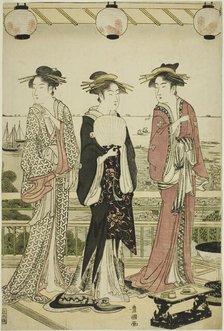 Four Seasons in the South - Summer View (Minami shiki natsu no kei), c. 1789/93. Creator: Utagawa Toyokuni I.
