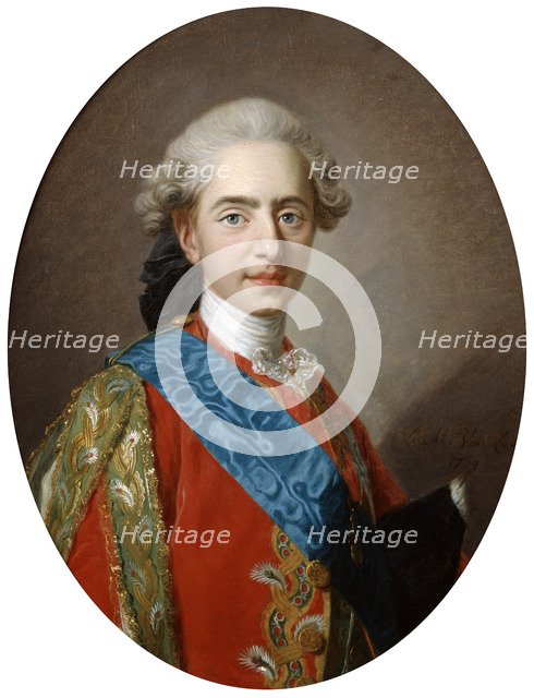 The Duc de Berry, later King Louis XVI, aged 15, c1769. Artist: Louis Michel van Loo
