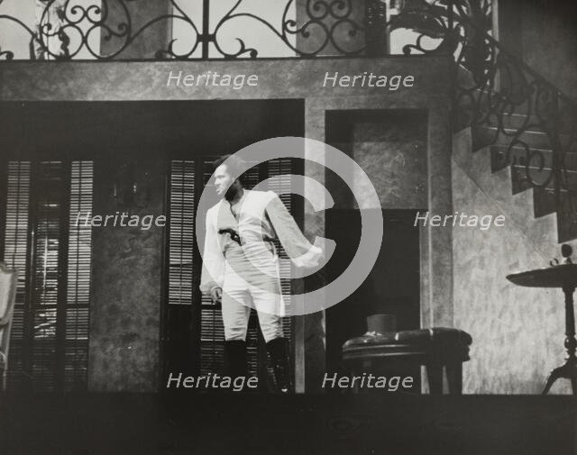 Rex Ingram with gun in pants, 1938. Creator: Unknown.