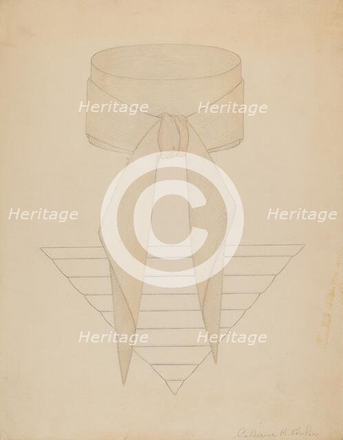 Cravat, c. 1937. Creator: Catherine Fowler.