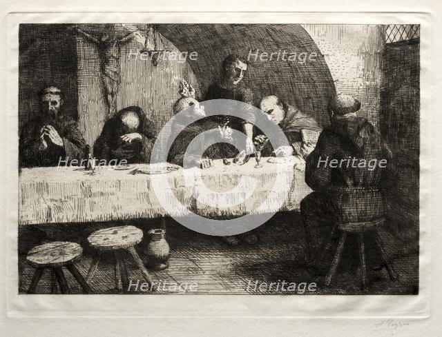 The Refectory , c. 1862. Creator: Alphonse Legros (French, 1837-1911).