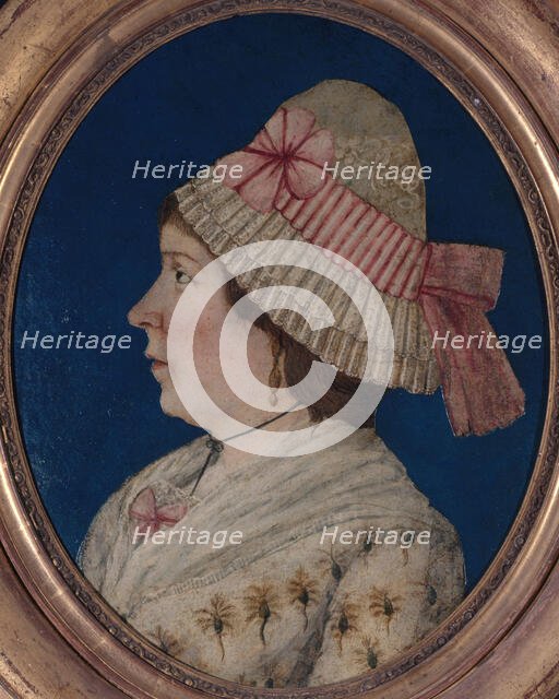Portrait of a woman, in profile, from the revolutionary period, c1790. Creator: Unknown.