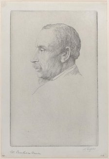 Portrait of William Cawthorne Unwin, 1892. Creator: Alphonse Legros.