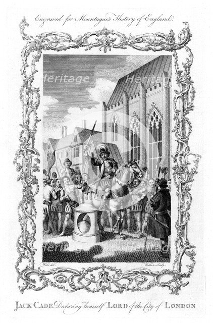 Jack Cade, English rebel of Irish extraction, 1450 (19th century). Artist: Unknown