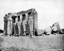 Ruins, Thebes, Egypt, 1893.Artist: John L Stoddard