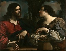 Christ and the Samaritan Woman at Jacob's Well. Artist: Guercino (1591-1666)