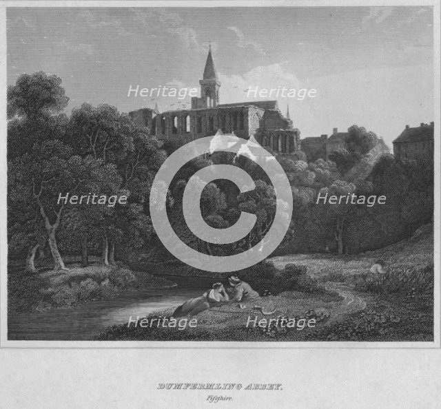 'Dunfermline Abbey, Fifeshire', 1814. Artist: John Greig.