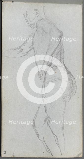 Sketchbook, page 87: Figure Study. Creator: Ernest Meissonier (French, 1815-1891).
