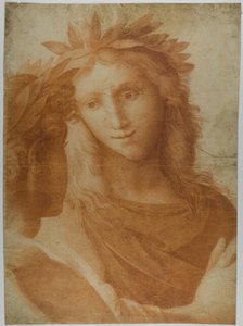 Man and Woman Crowned with Laurel, n.d. Creator: After Raffaello Sanzio, called Raphael  Italian, 1483-1534.