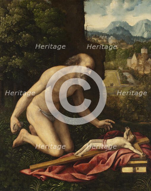 St Jerome. Creators: Cesare da Sesto, Cesare Bernazzano.