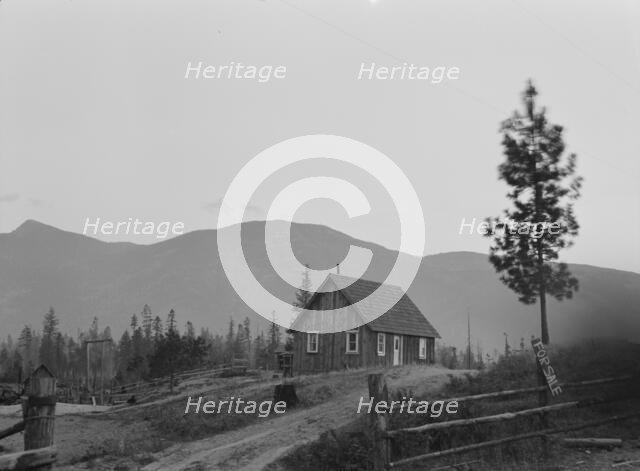 Farm for sale, Boundary County, Idaho, 1939. Creator: Dorothea Lange.