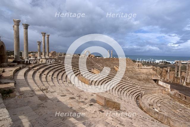 Libya, Leptis Magna, Theatre, 2007. Creator: Ethel Davies.