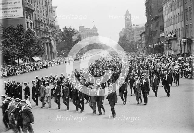 Preparedness Parade - Units of Civilians in Parade, 1916. Creator: Harris & Ewing.