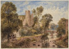 Brecon Castle, c1830-1850. Creator: Joseph Murray Ince.