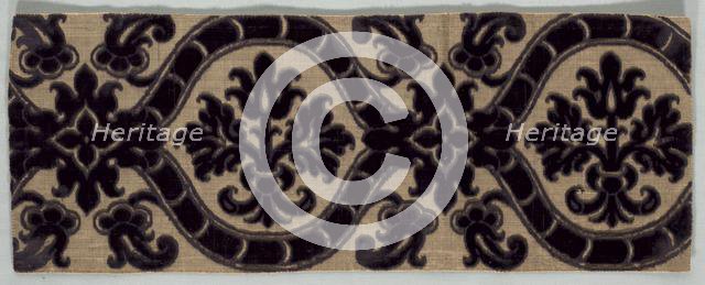 Velvet Brocade Textile, late 1500s. Creator: Unknown.