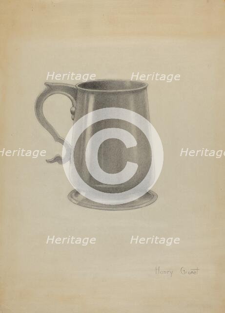 Silver Mug, 1936. Creator: Henry Granet.