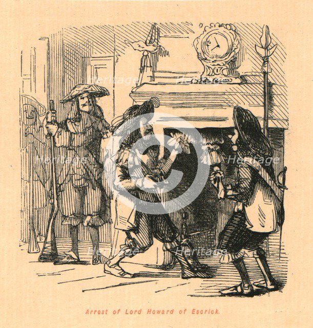 'Arrest of Lord Howard of Escrick', 1897. Creator: John Leech.