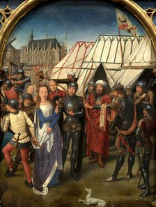 Saint Ursula Shrine: The Martyrdom of Saint Ursula, 1489. Creator: Memling; Hans (1433/40-1494).