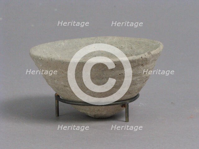 Footless Cup or Lid, Coptic, 4th-7th century. Creator: Unknown.