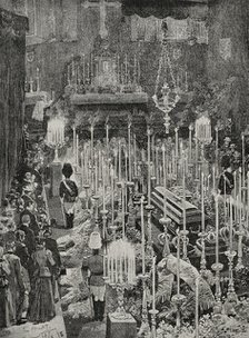 Funeral of Empress Elisabeth (1837-1898), Empress consort of Austria, Vienna, Austria, 1898.  Creator: Unknown.