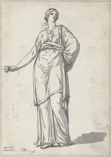 Woman from the Villa Pamphili, 1775/80. Creator: Jacques-Louis David.