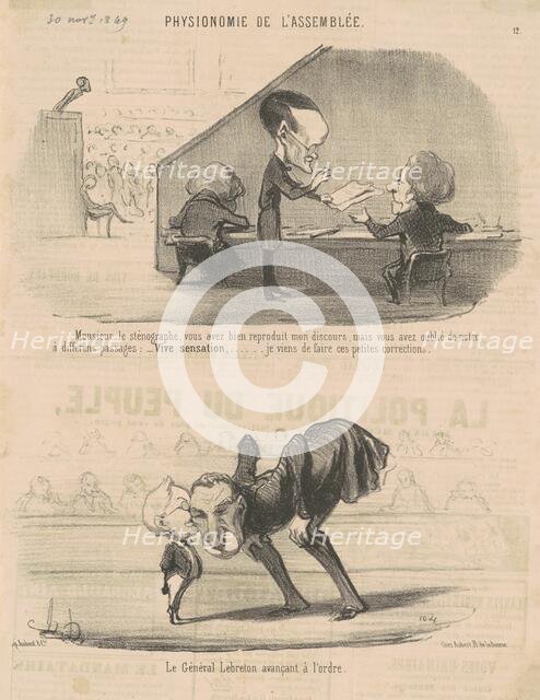 Monsieur le sténographe ..., 19th century. Creator: Honore Daumier.