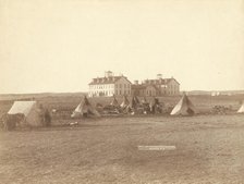 US School for Indians at Pine Ridge, SD, 1891. Creator: John C. H. Grabill.