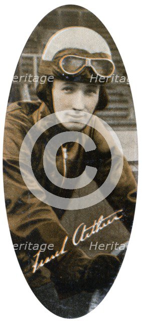 Frank Arthur (1908-1972), Australian speedway captain, 1935. Artist: Unknown