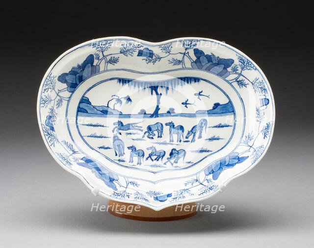 Dish, Worcester, c. 1770. Creator: Royal Worcester.