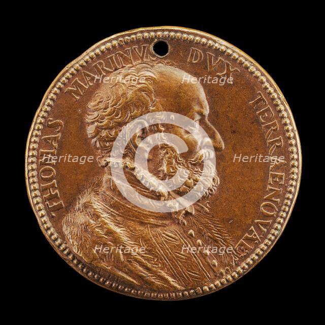 Tommaso Marini of Genoa, Duke of Teranuova [obverse], 1552 or after. Creator: Pietro Paolo Galeotti.