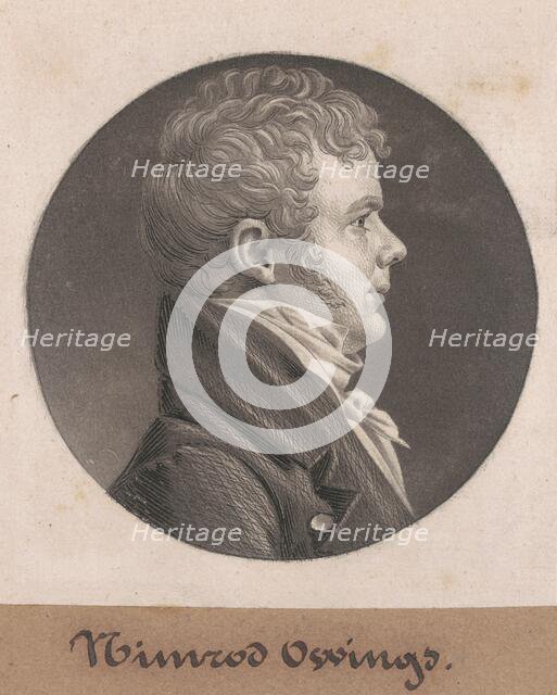 Isaac Van Bibber, c. 1803. Creator: Charles Balthazar Julien Févret de Saint-Mémin.