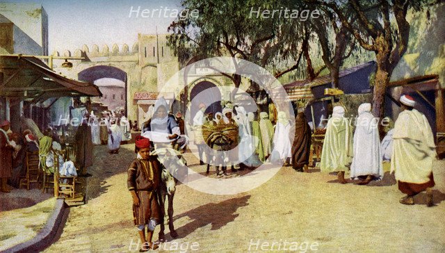 Street scene, Kairouan, Tunisia, c1924. Artist: Unknown