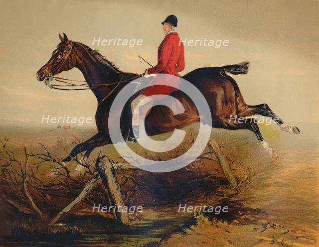 'Captain Percy Williams on a Favourite Irish Hunter', c1879. Creator: Unknown.