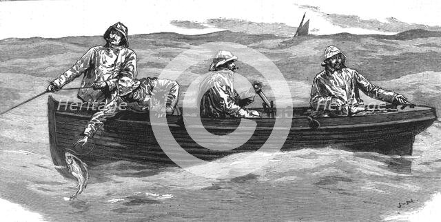 'Long-line fishing in the North Sea, Hauling the lines', 1886.  Creator: Unknown.