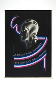 'Freedom for France - freedom for the French', World War II poster, 1940. Creator: Unknown.