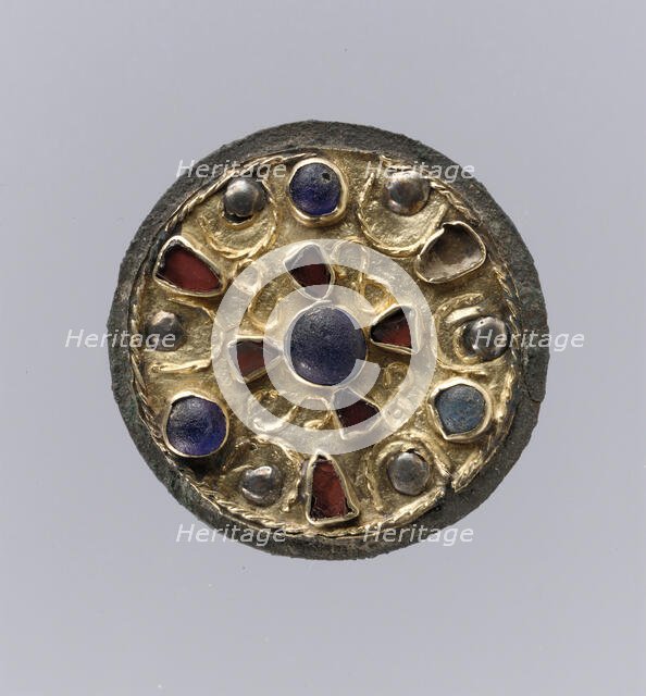 Disk Brooch, Frankish, 7th century. Creator: Unknown.
