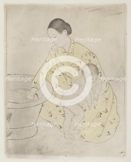 The Bath, 1890-1891. Creator: Mary Cassatt.