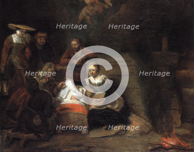 The Adoration of the Christ Child. Artist: Hoogstraten, Samuel Dirksz, van (1627-1678)