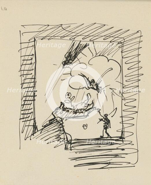 Sketchbook 4 Sketch with birds, 1st half 20th century. Creator: Arnold Peter Weisz-Kubincan.