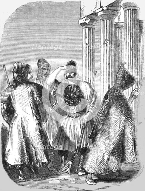 'Greek Soldiers on Guard', 1854. Creator: Unknown.