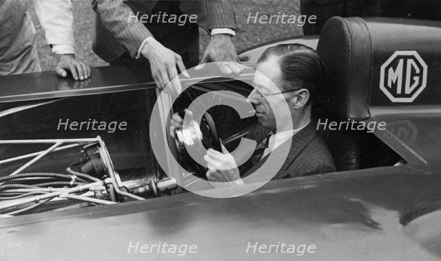 Reid Railton in MG EX135. Creator: Unknown.