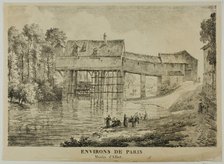 The Environs of Paris: Alfort Mill, 1817. Creator: Louis Pierre Baltard.