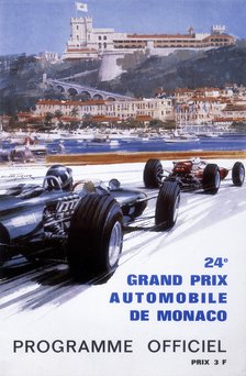 The official programme for the 24th Monaco Grand Prix, 1966. Artist: Michael Turner
