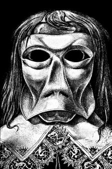 Illustration for the story "The Masque of the Red Death" by Edgar Allan Poe, 1905. Creator: Martini, Alberto (1876-1954).